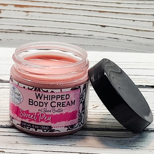 Handmade Natural Beauty: Whipped Body Cream "Sweet Pea" *CAPPED PRE-ORDER*