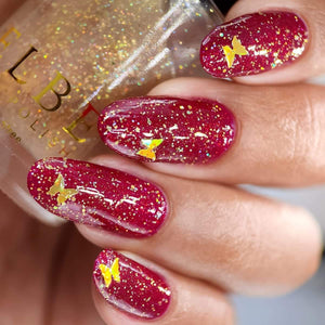 ELBE Nail Polish: DUO "Red Admiral" and "Heavenly Gold" OVERSTOCK