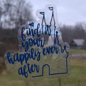 Ribbits Stickits: Suncatcher "Find Your Happily Ever After" OVERSTOCK