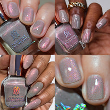 "Goblin Shark" is a shark skin grey based magnetic with a fleshy, pink-tinged magnetic pull. This eerie polish is perfect to get you in the Halloween spirit! We recommend applying two coats to build opacity then magnetizing the third.

11.5ml Bottles