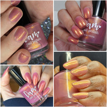 "Romance"has a pinkish mauve base with strong gold shimmer.

15ml Bottle
