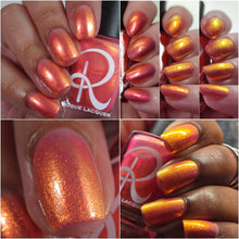 "One Hella BDay" is a coral crelly with chromey golden orange shimmer.

13ml Bottle