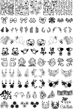 Apipila: "Cute Nails" Stamping Plate *OVERSTOCK*