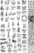 Apipila: "Music" Stamping Plate *OVERSTOCK*