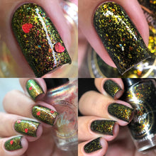 Indie Polish by Patty Lopes continues their 'Emily in Paris' theme with polishes inspired by scene in Emily in Paris at the boat.

"Englishman in Paris" has a black base with mix of iridescent flakies.

"Love Boat" is a topper that has a red/gold/green aurora shimmer with heart red glitters and red holographic glitters.

10ml Bottles

100 Cap