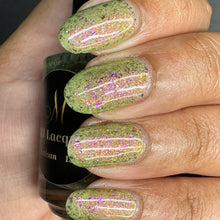 MJ Lacquer continues their 'I Love Lucy' series with a polish inspired by the famous VITAMEATAVEGAMIN episode. 

"It's So Tasty, Too!" is a green crelly with assorted ucc flakes, pink iridescent flakes, aurora shimmer, and a sprinkle of scattered holographic pigment. This is a sister polish to “Dizzy Lizzy!”

15ml Bottle

200 Cap