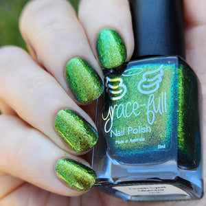 Grace-full Nail Polish: "Green Eyed Monster" OVERSTOCK