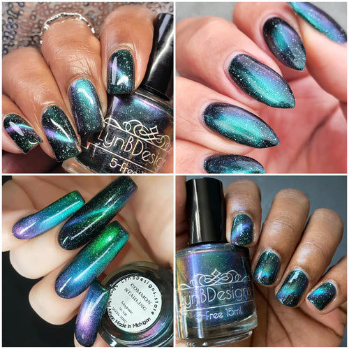 LynB Designs continues their 'Animal Magnetism' series with a polish inspired by the common starling.  