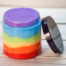 Handmade Natural Beauty is pleased to offer a luxurious rainbow colored layered foaming sugar scrub in honor of Pride Month! 10% Donation to 7 Rivers LGBTQ Connection in La Crosse, WI.  “Rainbow Pride” is scented with a beautiful Phthalate-free fragrance featuring acai berries, lemon, strawberry and rose.&nbsp;