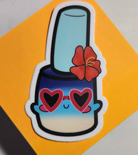 Angel Wings Creations: STICKER - Nail Polish Bottle "Beach Era" *OVERSTOCK*