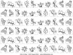 Ribbits Stickits: Waterslide Decals "Life of Bugs" *OVERSTOCK*