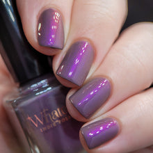 Whatcha Indie Polish continues their 'Zodiac' series with a polish inspired by Libra!

"Libra" as a gray base with violet shimmer.