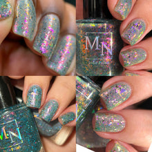 M&amp;N Polish continues their 'Games' series with polishes inspired by God of War!

"God of War" has a grey base, holographic pigment and aurora/reflective pigment.

"Redemption" has aurora/reflective pigment, ucc flakes and black metal flakes.