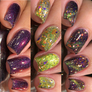 M&N Polish: Halloween Duo "Black Flame" and "Forbidden Forest" (Magnetic) *OVERSTOCK*