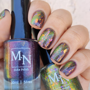 M&N Polish: Halloween Duo "Black Flame" and "Forbidden Forest" (Magnetic) *OVERSTOCK*