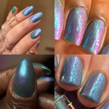 M&amp;N Polish begins a new series inspired by 'Romantic Songs from Movies,' with the first polishes inspired by Me Before You!

"Wait for Me" has a turquoise jelly base with purple/red aurora shimmer.

"To Come Home" has a rose jelly base with turquoise/blue/ purple iridescent micro flakies.