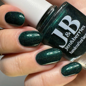 Jen &amp; Berries will be donating $4 from each polish will go to the Humane Society of the US. They are transporting cats and dogs to safety, helping devastated animal shelters, and providing food, resources and veterinary care.&nbsp;

"Pets Are My People" has a deep emerald base with a subtle soft green shimmer and holographic microflakies.