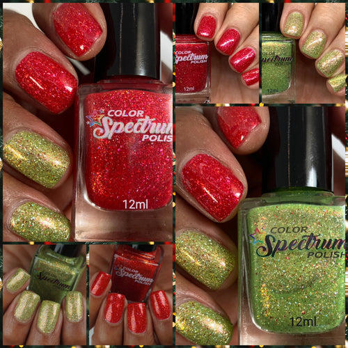 Color Spectrum Polish has created a duo for the Holidays inspired by The Grinch!

