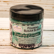 Handmade Natural Beauty is pleased to offer a luxurious foaming sugar scrub this month called "Woodland Whisper.” This fragrance can be described as an earthy blend of oakmoss and sandalwood with tonka bean, cedarwood, lemon and petitgrain.