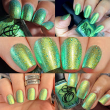 Envy Lacquer continues their '100 Years of Disney' with a polish inspired by Tangled!

"Where Dreams are Made" is a yellow to green shifting polish with turquoise micro flakies.