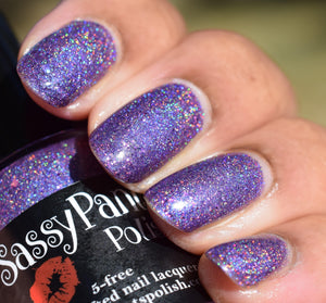 "Purple Rain Romance" is a mesmerizing, deep purple shade that pays homage to the iconic film "Purple Rain" starring Prince. This polish captures the essence of the film's passionate music and love story, creating a regal and captivating look. "Purple Rain Romance" adds a touch of musical nostalgia to the collection, celebrating the artistic legacy of Prince and the film's impact on pop culture.