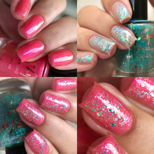 “Dorine de Tartuffe” has a pink base with aurora shimmer.

