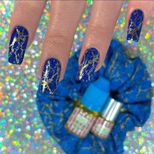 Lizmo's Creations: Scrunchie+ Duo "Blueberry Aura" *OVERSTOCK*