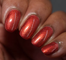 
"Crimson Leaves" is a deep red with copper shimmer, evoking New England’s autumn foliage.

15ml Bottle