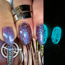 Victorian Varnish: Halloween Duo "My Playlist is Humerus" and "Bone to Be Wild" (Glow in the Dark) *OVERSTOCK*