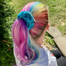 Lizmo's Creations: Scrunchie+ Duo "Teal Aura" *OVERSTOCK*
