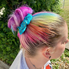 Lizmo's Creations: Scrunchie+ Duo "Teal Aura" *OVERSTOCK*