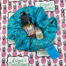 Lizmo's Creations: Scrunchie+ Duo "Teal Aura" *OVERSTOCK*