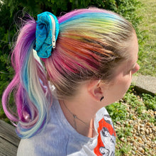 Lizmo's Creations: Scrunchie+ Duo "Teal Aura" *OVERSTOCK*