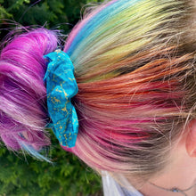 Lizmo's Creations: Scrunchie+ Duo "Teal Aura" *OVERSTOCK*