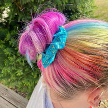 Lizmo's Creations: Scrunchie+ Duo "Teal Aura" *OVERSTOCK*