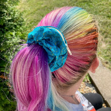Lizmo's Creations: Scrunchie+ Duo "Teal Aura" *OVERSTOCK*