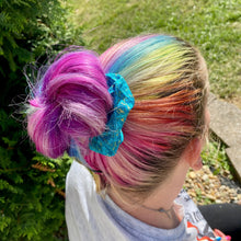 Lizmo's Creations: Scrunchie+ Duo "Teal Aura" *OVERSTOCK*