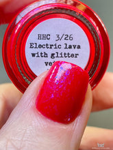 Sassy Sauce Polish: "Electric Lava with Glitter Veins" *CAPPED PRE-ORDER*