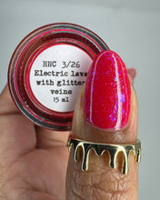 Sassy Sauce Polish: "Electric Lava with Glitter Veins" *CAPPED PRE-ORDER*
