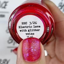 Sassy Sauce Polish: "Electric Lava with Glitter Veins" *CAPPED PRE-ORDER*