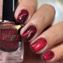 "Ares" is a red magnetic with holographic pigment.

10ml Bottle