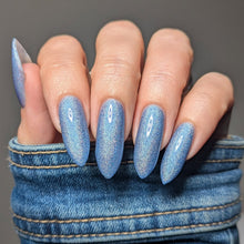 "Gave Me Cookie, Got You Cookie" has a blurple base with linear holo.


15ml Bottle