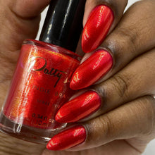 "Broken Princess" has a red base with red/gold aurora shimmer.

10ml Bottle
