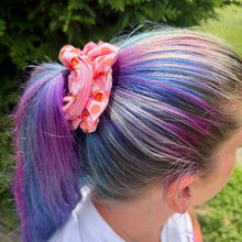 Checkered Finish: Scrunchie+ Duo "Peach Burst" *CAPPED PRE-ORDER*