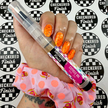 Checkered Finish: CutiPen "Peach Burst" *CAPPED PRE-ORDER*