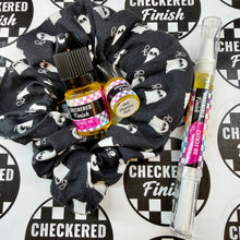 Checkered Finish: Hellaween "Phantom Fluff Scrunchie+ Duo" *CAPPED PRE-ORDER*