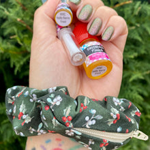 Checkered Finish: Holidays Scrunchie+ Duo "Holly Berry Frost" *CAPPED PRE-ORDER*