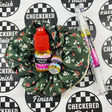 Checkered Finish: Holidays Scrunchie+ Duo "Holly Berry Frost" *CAPPED PRE-ORDER*