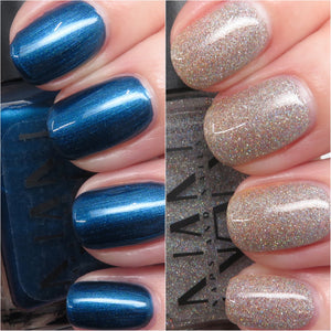 Naps and Nails: Holiday Duo "Cold Winter Nights" and "Star Filled Skies" *CAPPED PRE-ORDER*