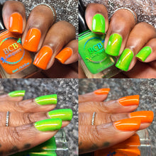 BCB Lacquers: Halloween Duo "Franken-Fire!" and "Caught Off Gourd" *OVERSTOCK*